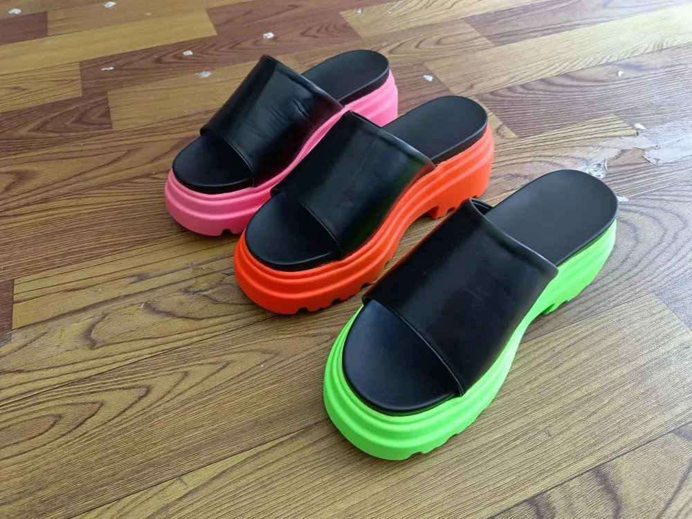 Hot selling candy colored slippers HPSD266
