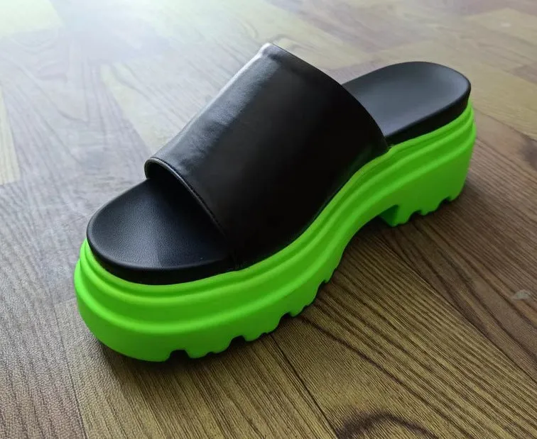 Hot selling candy colored slippers HPSD266