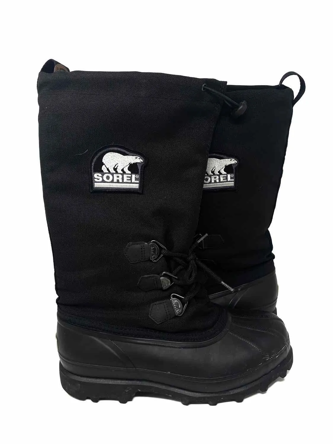 SOREL Bear Men's Black Waterproof Shoe Size 10 Snow Boots